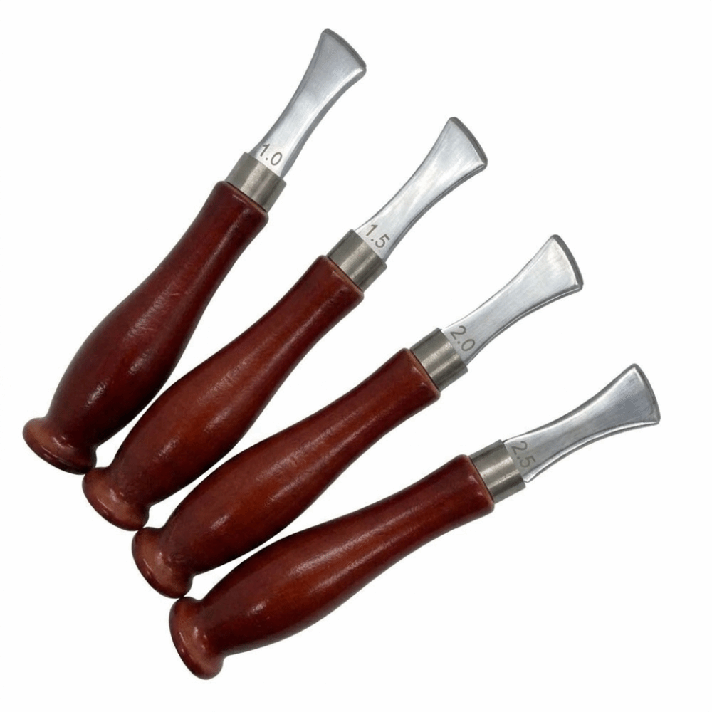 Leatherwork Edge Beveler - 4 szt. Precyzyjne narzędzie do fazowania