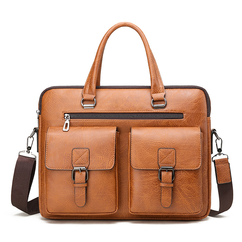 Leather Work Handbags - Luksusowa męska teczka biznesowa Torba na