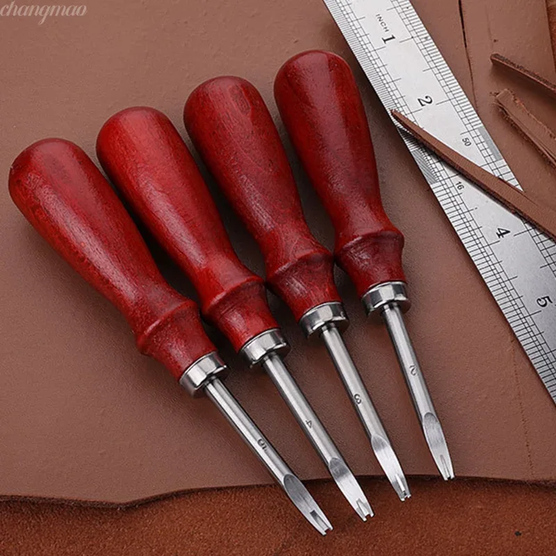 Leatherwork Edge Beveler - Narzędzie do fazowania krawędzi skóry, nóż