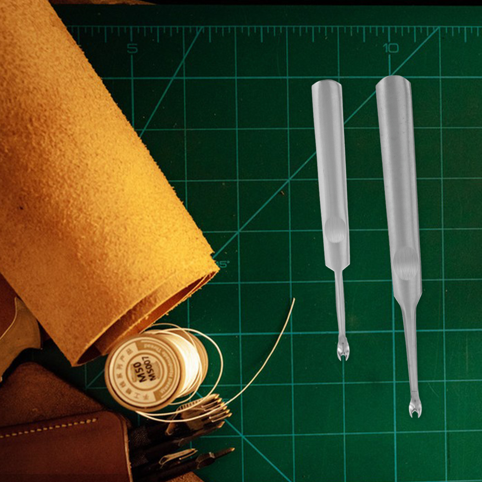 Leatherwork Edge Beveler - 2 szt. Rowkownica ze stali nierdzewnej