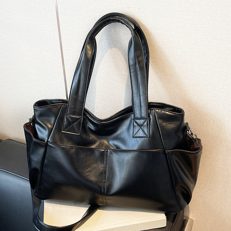 Leather Work Handbags - Damska torebka retro z miękkiej skóry,
