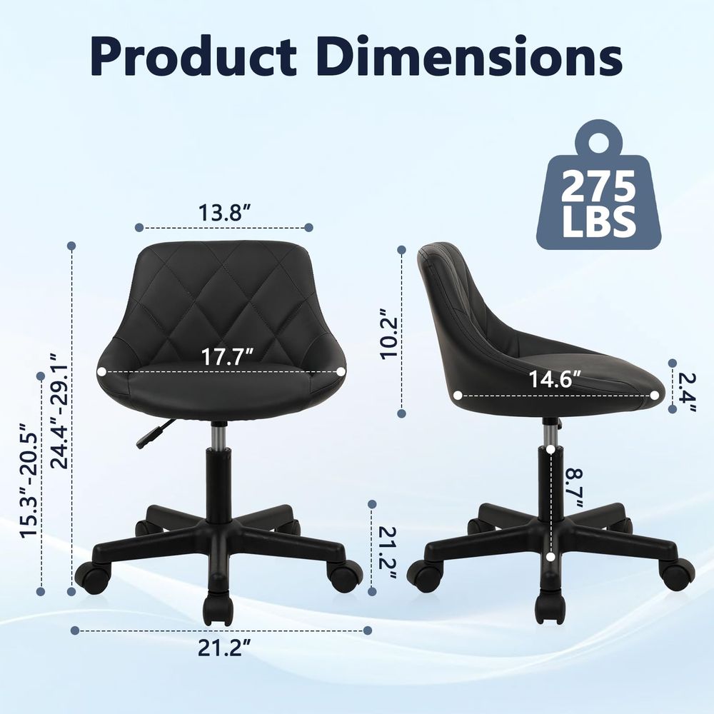 Krzesło na kółkach z niskim op – Leatherwork Desk recenzja i cena