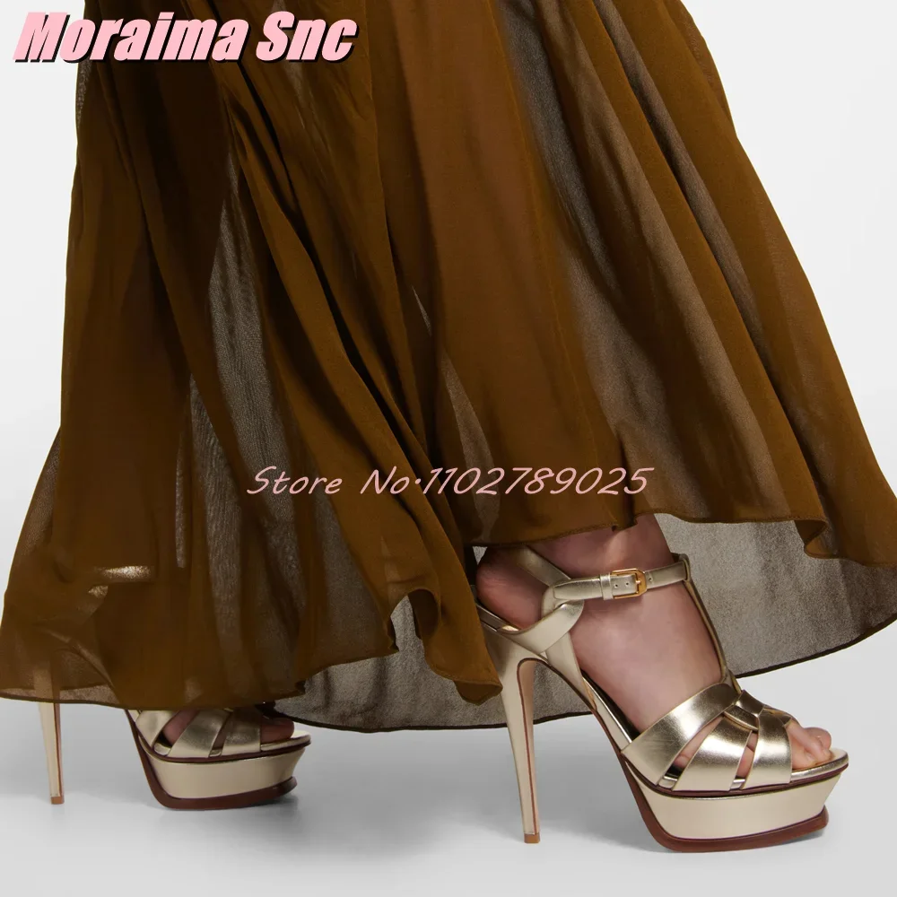 Platforma Waeve T-strap Square – Leather Work Dress recenzja i cena