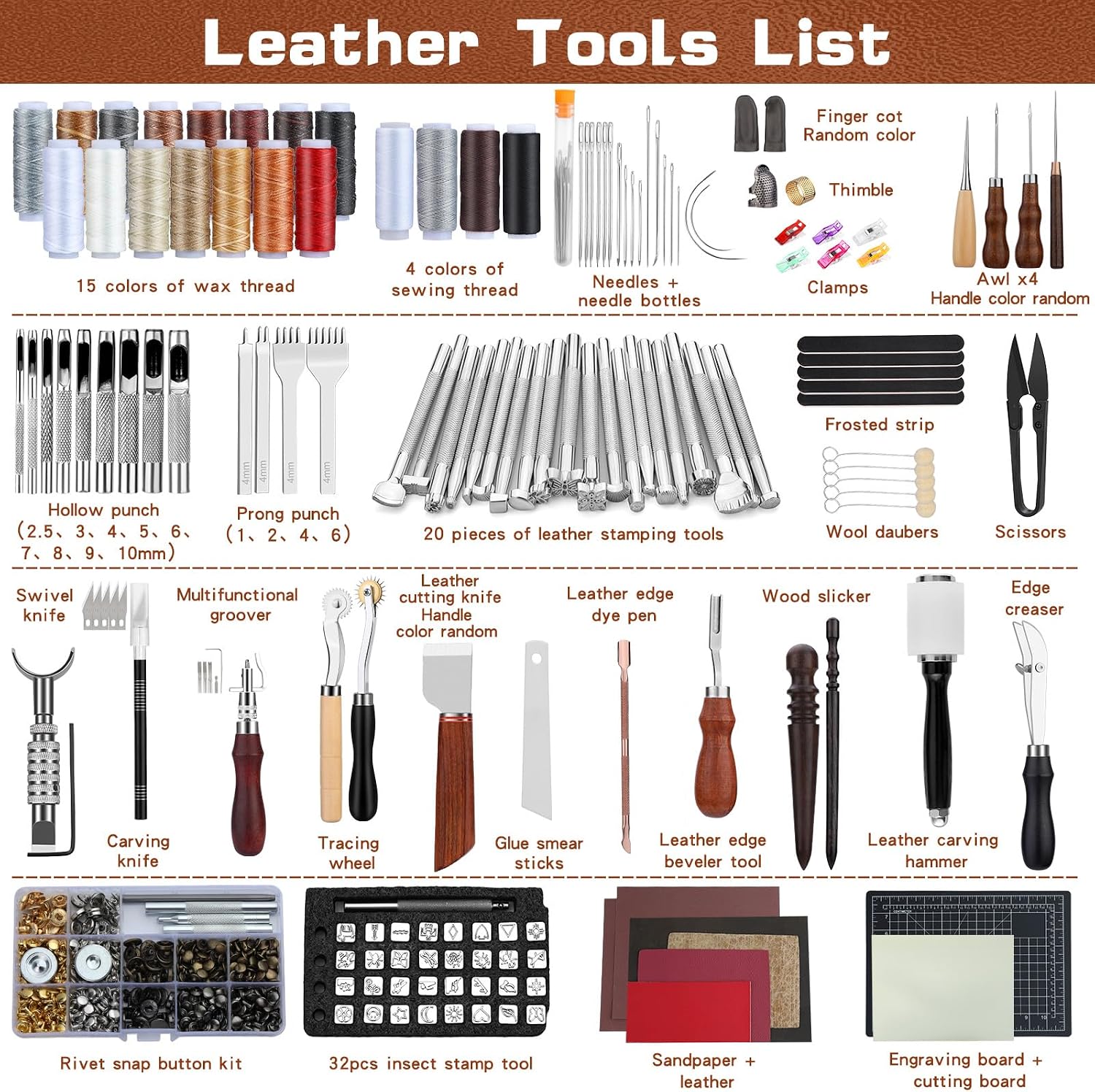 Zestaw narzędzi do obróbki skó – Leather Work Handbags recenzja i cena