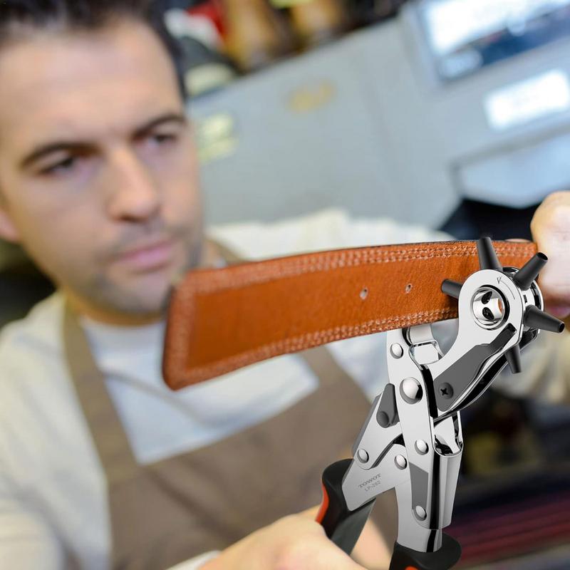Skórzana pasek z dziurkami szc – Leather Punch Revolving recenzja i cena