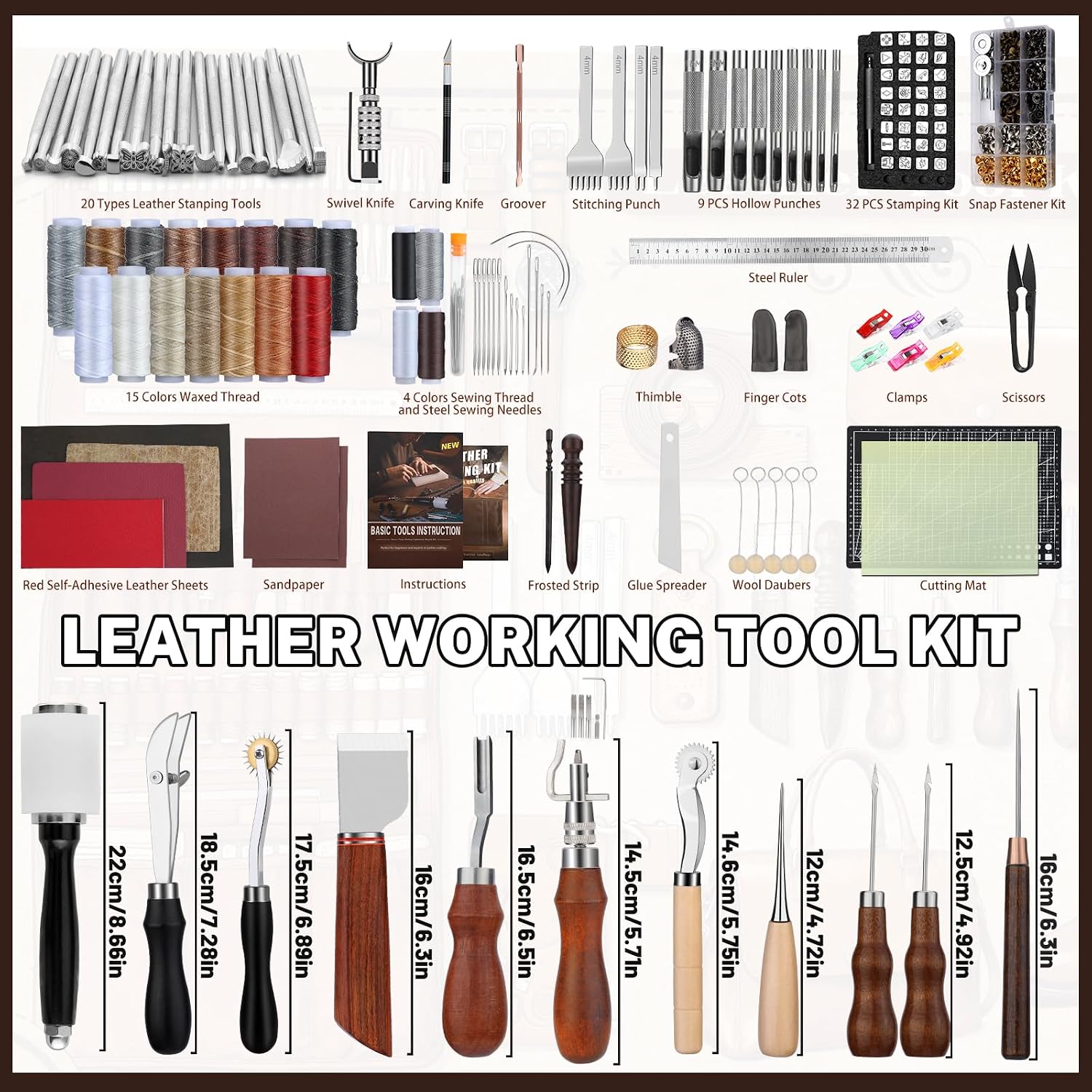 Zestaw do obróbki skóry, narzę – Leatherwork Tools recenzja i cena