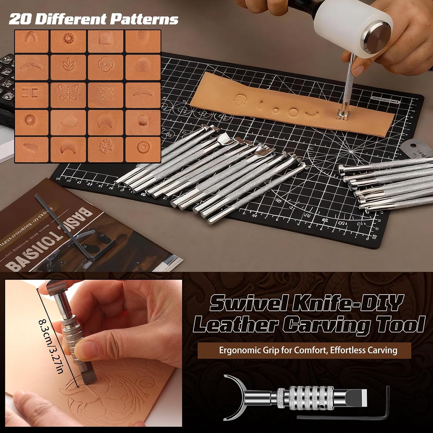 Zestaw do obróbki skóry, narzę – Leatherwork Tools recenzja i cena