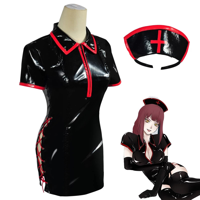 Anime Chainsaw Man przebranie  – Leather Work Dress recenzja i cena